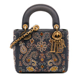 Mini Denim Embroidered Lady Dior